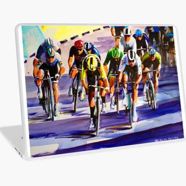 Wout Van Aert Passes Cees Bol Sprint Finish Laptop Skin