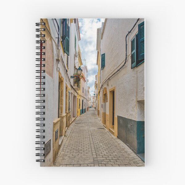 Item preview, Narrow street in Ciutadella with old houses - Menorca, Spain designed and sold by Ulysse Pixel.