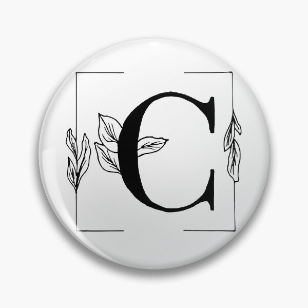 Item preview, Botanical Alphabet C Floral Monogram designed and sold by AuroCreatives.