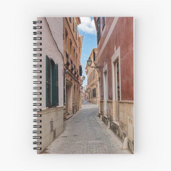 Item preview, Narrow street in Ciutadella with old houses - Menorca, Spain designed and sold by Ulysse Pixel.