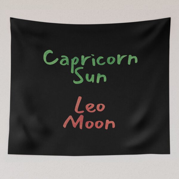Item preview, Capricorn Sun Leo Moon Text designed and sold by leomooncreates.