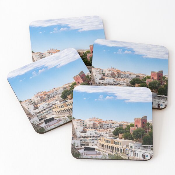 Item preview, Aerial view of Ciutadella port and city - Menorca, Balearic islands, Spain designed and sold by Ulysse Pixel.