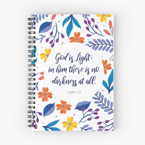 Item preview, God is Light, 1 John 1:5, Scripture Quote designed and sold by StudioCitrine.