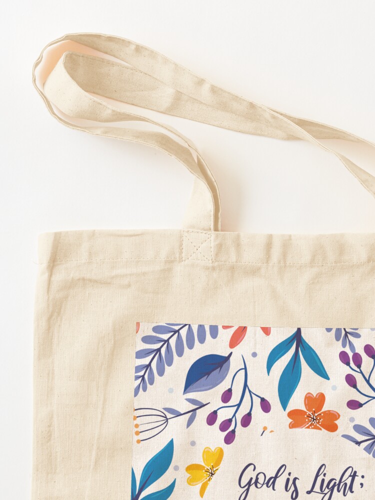God Is Light Tote Bag