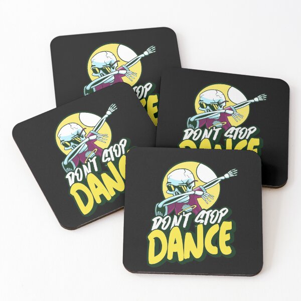 Item preview, Don`t stop dance. Dabbing, dancing Halloween skull skeleton cartoon  designed and sold by RoManSmArt.