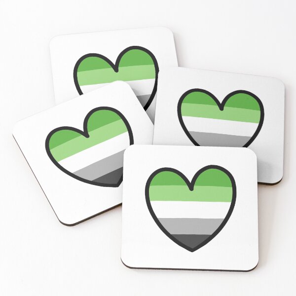 Item preview, aromantic pride flag heart designed and sold by creaturesditch.