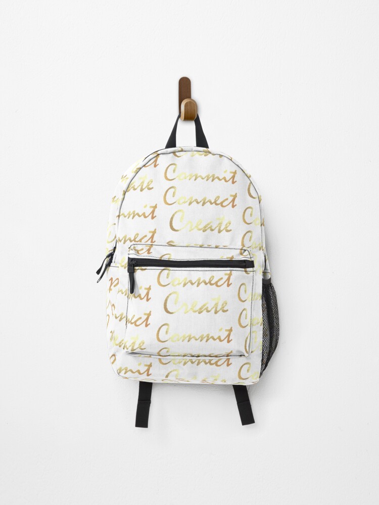 Thumbnail 1 of 3, Backpack, Commit, Connect, Create designed and sold by funkybay.