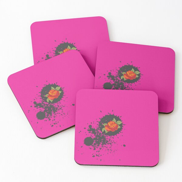 Item preview, Sprouse inspired-Rose & Splattered Spray Paint- hot pink designed and sold by Emily Gartner.