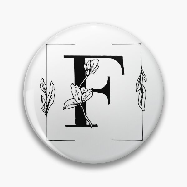 Item preview, Botanical Alphabet F Floral Monogram designed and sold by AuroCreatives.