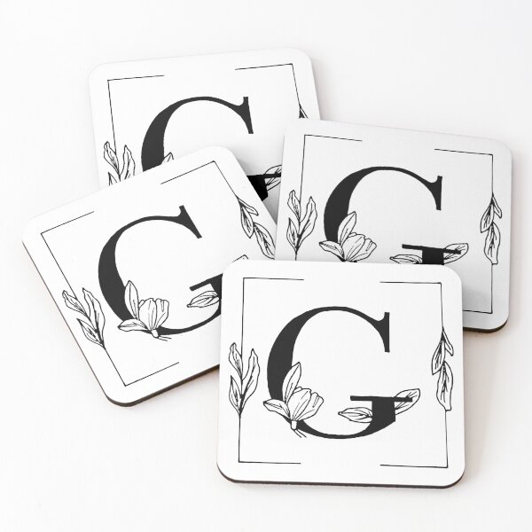 Item preview, Botanical Alphabet G Floral Monogram designed and sold by AuroCreatives.