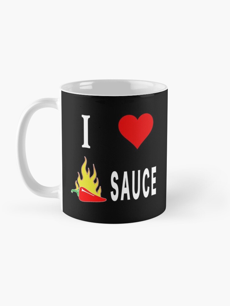 Thumbnail 3 of 6, Coffee Mug, I Love Spicy Habanero Pepper Chicken Wings Sauce. designed and sold by maxxexchange.