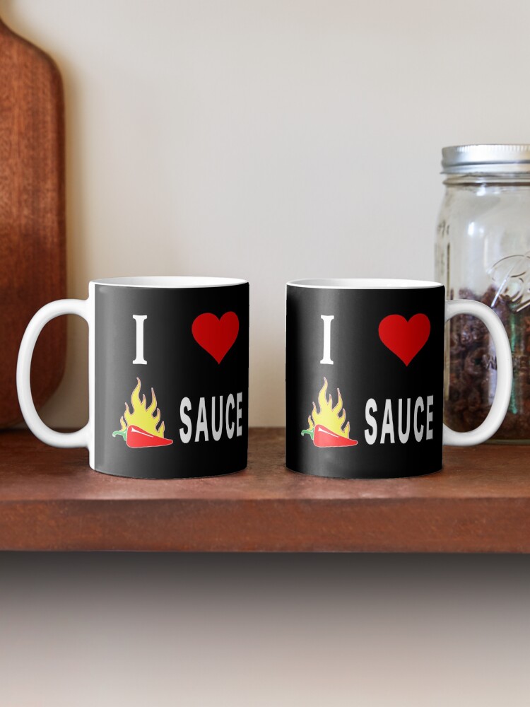 Thumbnail 2 of 6, Coffee Mug, I Love Spicy Habanero Pepper Chicken Wings Sauce. designed and sold by maxxexchange.