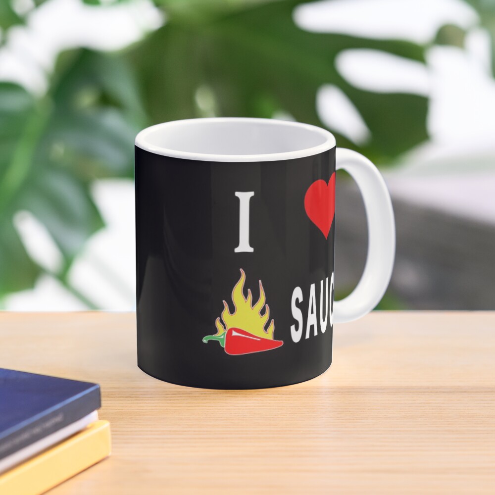 I Love Spicy Habanero Pepper Chicken Wings Sauce. Coffee Mug