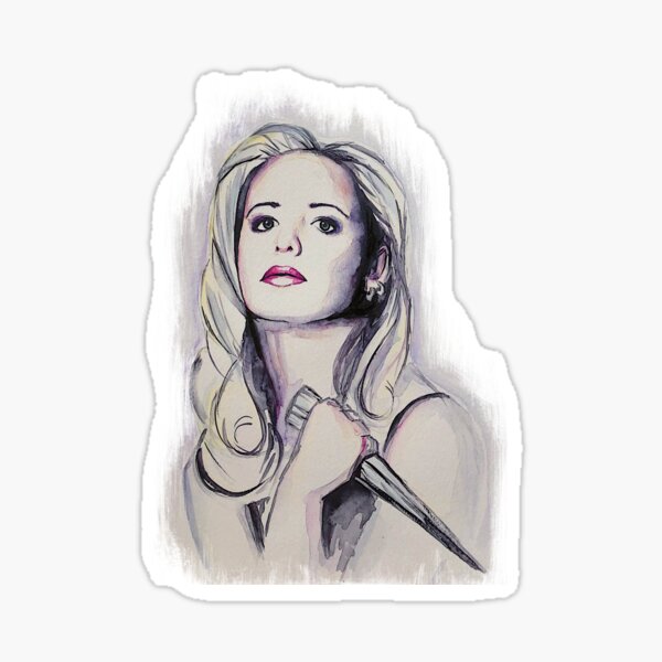 Item preview, Buffy Summers in Watercolors designed and sold by georgaArt.