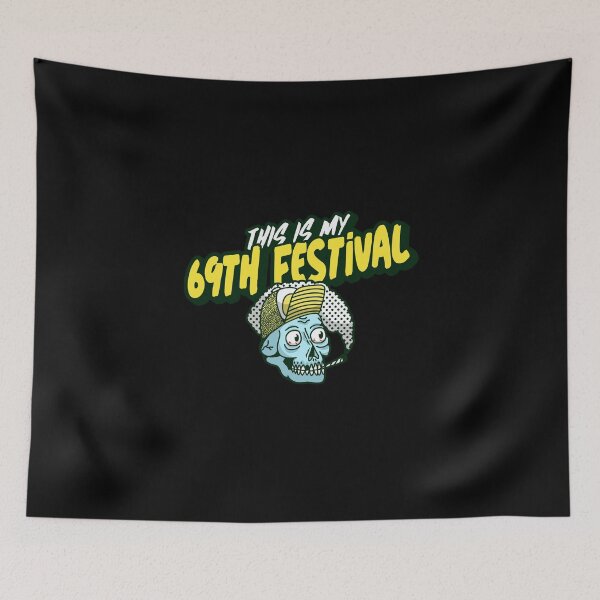 Item preview, My 69 festival. Halloween music festival skull cartoon  designed and sold by RoManSmArt.