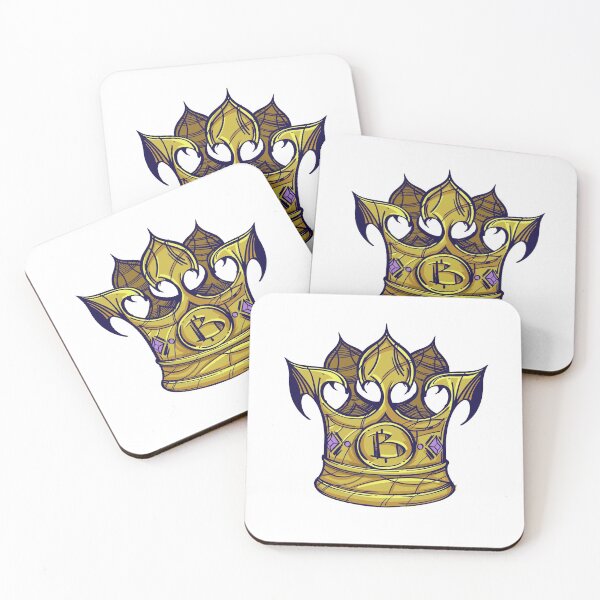 Item preview, Bitcoin Crown Illustration designed and sold by MisterGooseShop.
