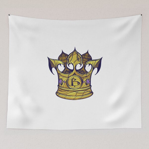 Item preview, Bitcoin Crown Illustration designed and sold by MisterGooseShop.