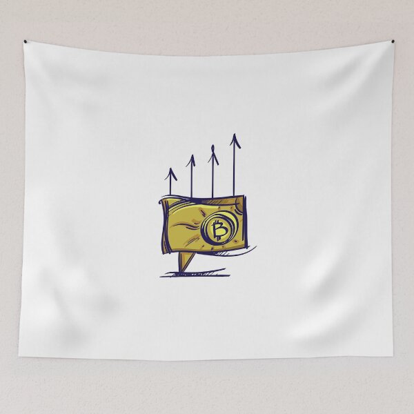 Item preview, Bitcoin Speech Bubble Illustration designed and sold by MisterGooseShop.