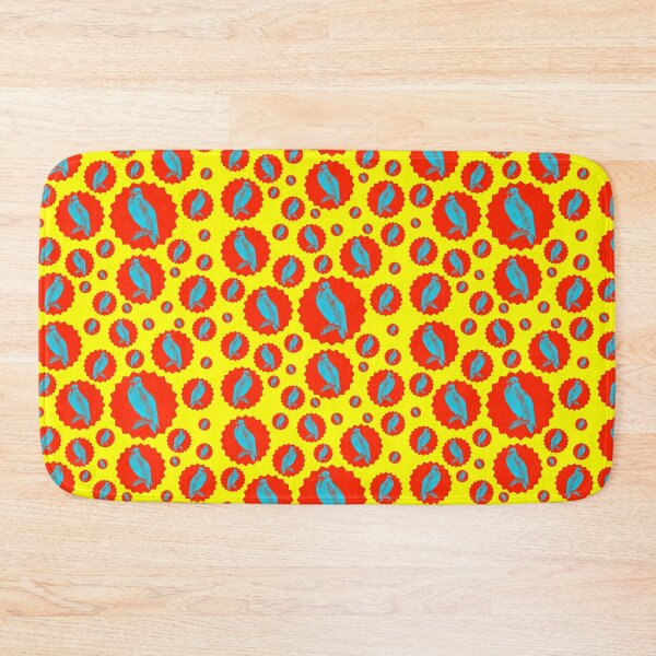 Item preview, Red Blue & Yellow Vulture Pattern  designed and sold by ArtbyJeanClaude.