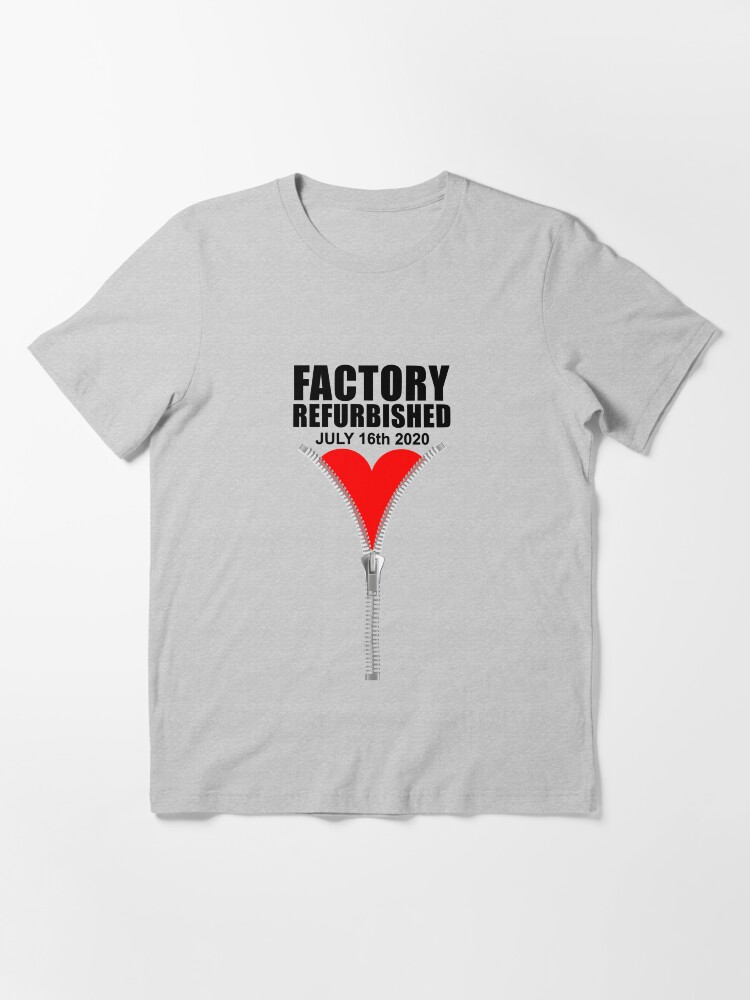 Alternate view of July 16 Heart Zipper Club Member Factory Refurbished Surgery design Essential T-Shirt