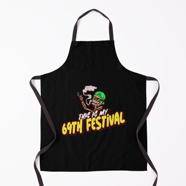 Item preview, My 69 festival. Halloween music festival skull. smoking skeleton cartoon designed and sold by RoManSmArt.