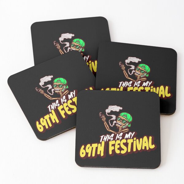 Item preview,  My 69 festival. Halloween music festival skull. smoking skeleton cartoon  designed and sold by RoManSmArt.