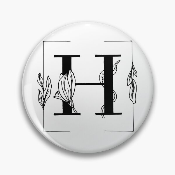 Item preview, Botanical Alphabet H Floral Monogram designed and sold by AuroCreatives.