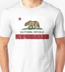 California Republic Grunge Distressed Unisex T-Shirt