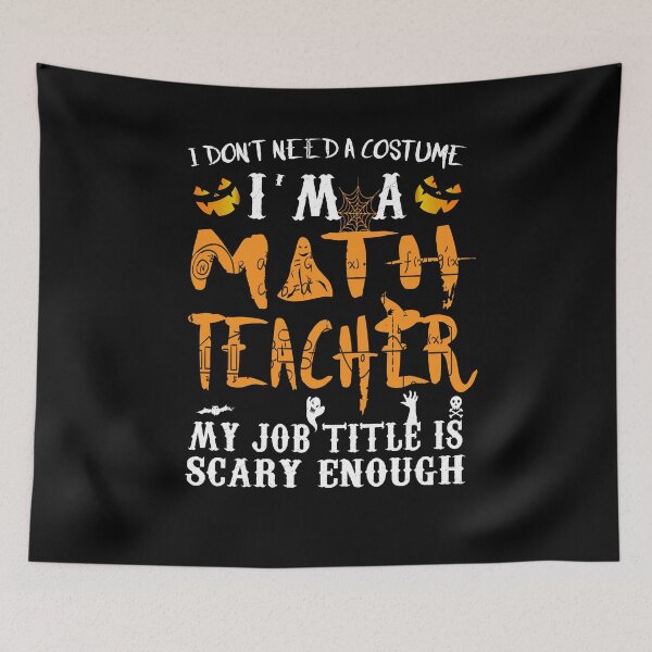 Artikelvorschau, Ich brauche kein Kostüm Lustige Mathematiklehrer Halloween Geschenkidee entworfen und verkauft von majidkacm.