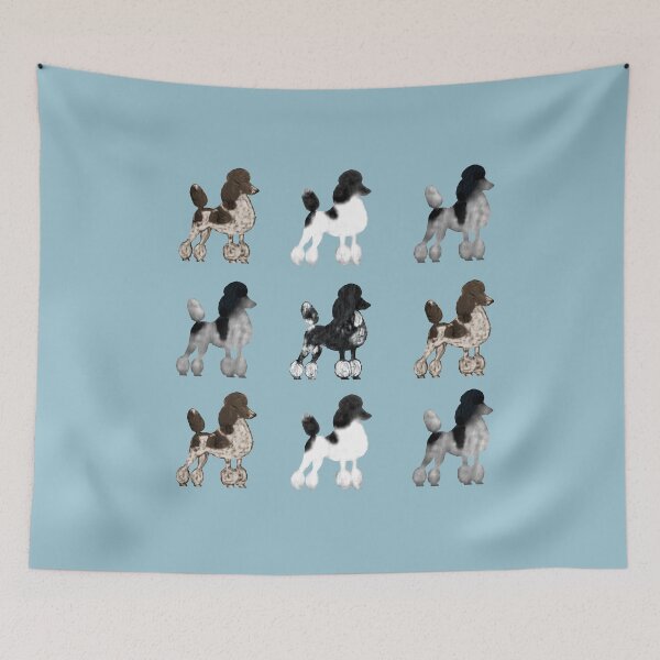 Item preview, Parti Poodle Parade designed and sold by ThePoodleandCo.