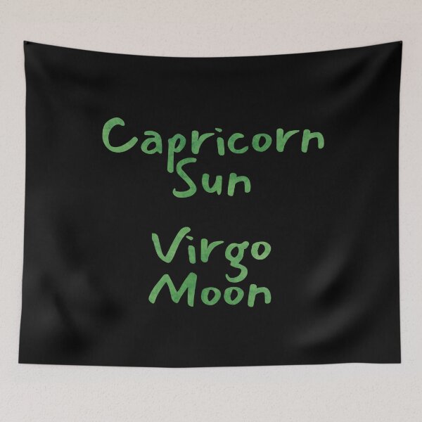 Item preview, Capricorn Sun Virgo Moon Text designed and sold by leomooncreates.