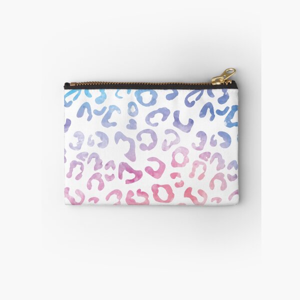 Item preview, Pink and blue leopard pattern designed and sold by ColorsHappiness.