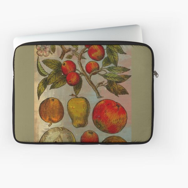 Botanical Print-Fruit Botanicals-Apples-Pears Laptop Sleeve