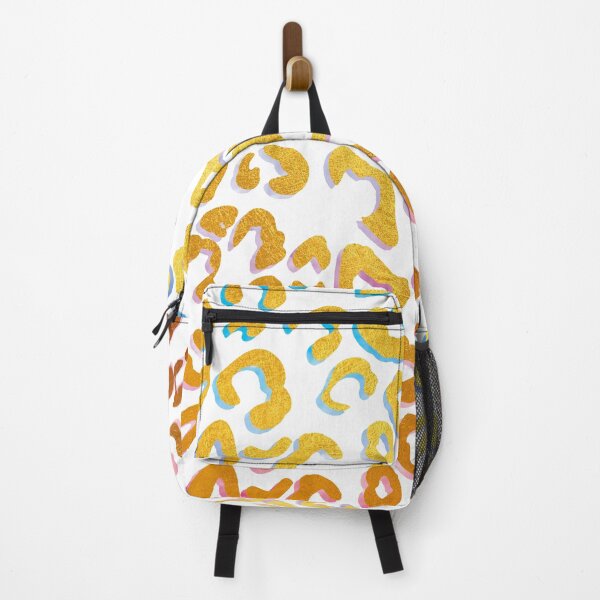 Item preview, Golden leopard print, with rainbow shadow designed and sold by ColorsHappiness.