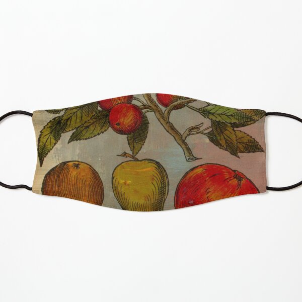 Botanical Print-Fruit Botanicals-Apples-Pears Kids Mask