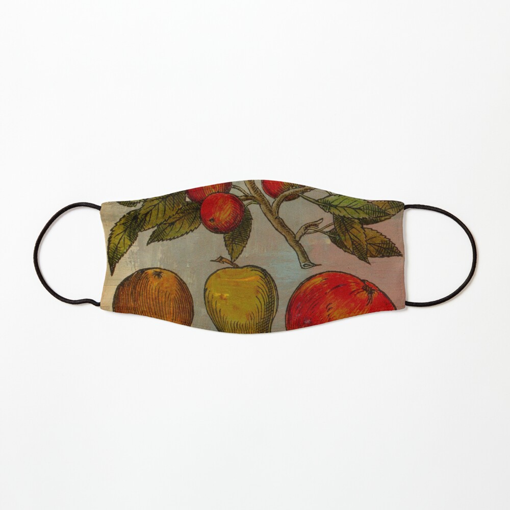 Botanical Print-Fruit Botanicals-Apples-Pears Mask