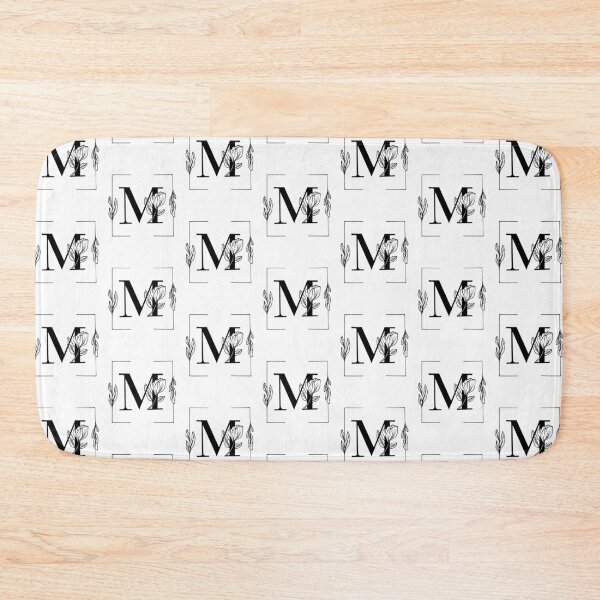 Item preview, Botanical Alphabet M Floral Monogram designed and sold by AuroCreatives.