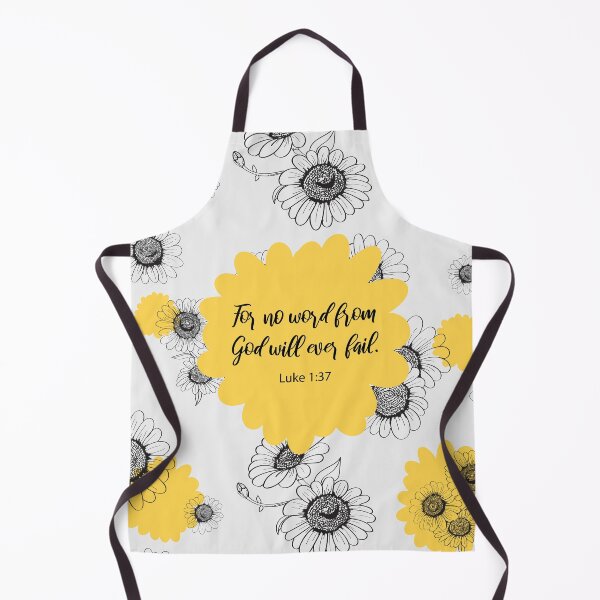Item preview, For no word from God will ever fail, Luke 1:37, Bible Verse designed and sold by StudioCitrine.