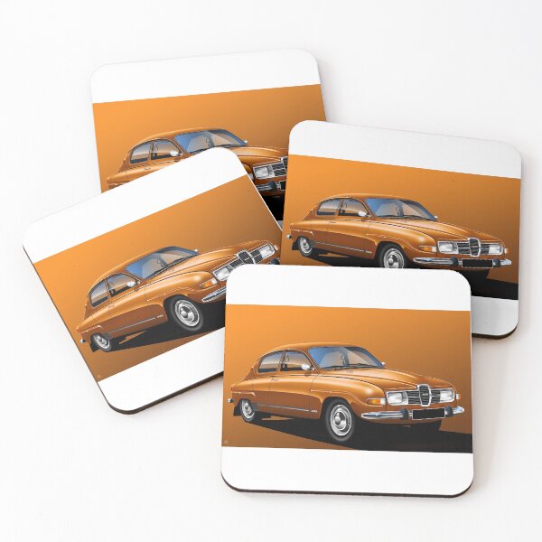 Item preview, Saab 96 Poster illustration - orange designed and sold by RJWautographics.