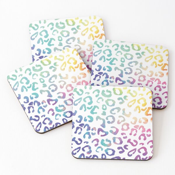 Item preview, Rainbow leopard print designed and sold by ColorsHappiness.