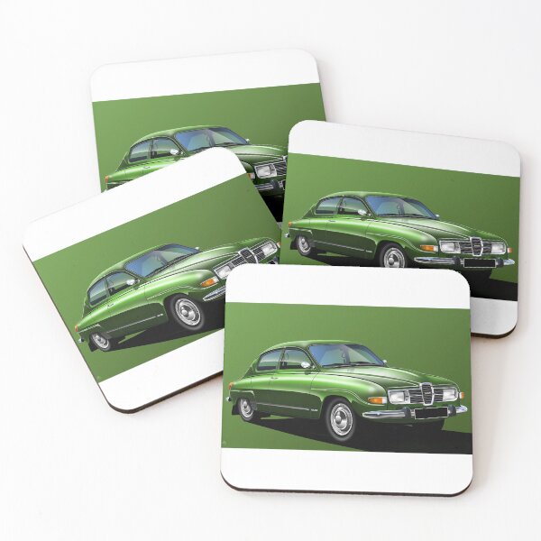 Item preview, Saab 96 Poster illustration - Green designed and sold by RJWautographics.