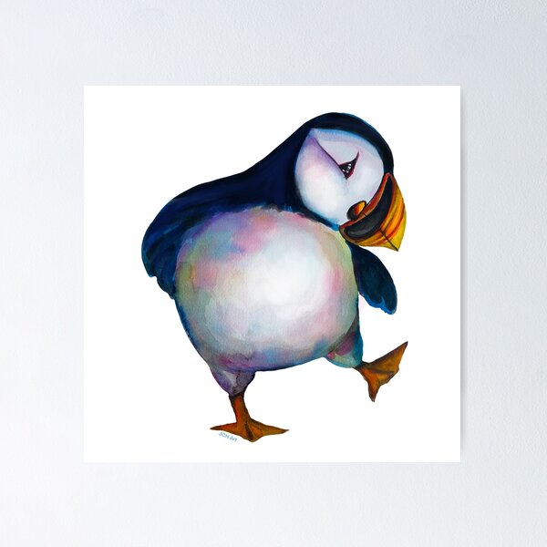 Item preview, Watercolour Puffin designed and sold by Janice  Cooper-Hardy.