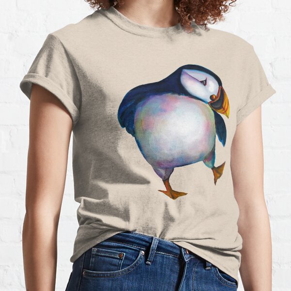 Watercolour Puffin Classic T-Shirt