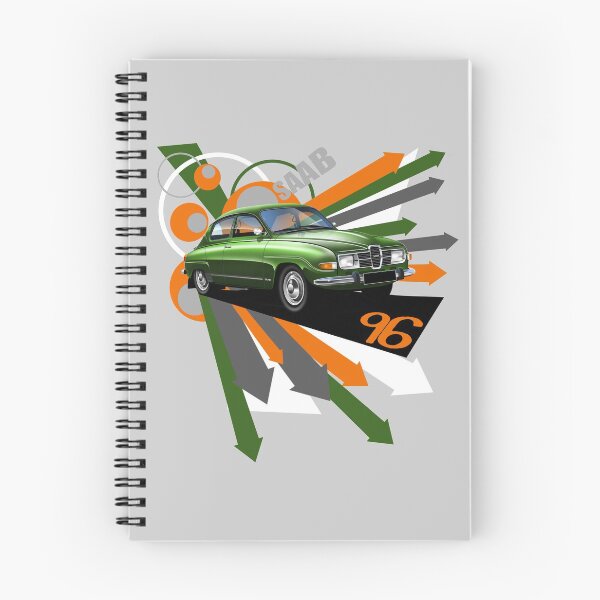 Item preview, Saab 96  'Explosion' illustration designed and sold by RJWautographics.