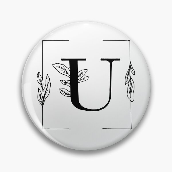 Item preview, Botanical Alphabet U Floral Monogram designed and sold by AuroCreatives.