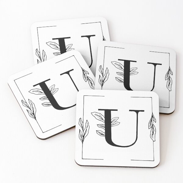 Item preview, Botanical Alphabet U Floral Monogram designed and sold by AuroCreatives.