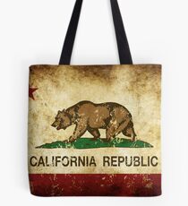 California Republic Flag Rustic Tote Bag
