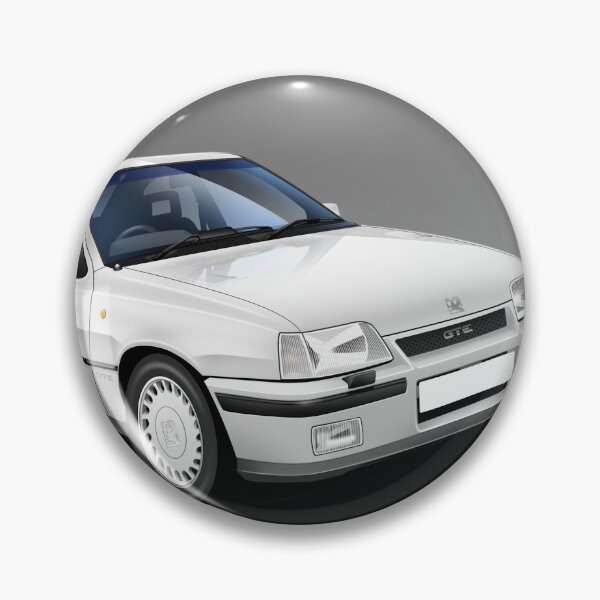 Artikelvorschau, Vaux.hall Ast.ra GTE Oldtimer (weiß) Illustration entworfen und verkauft von RJWautographics.