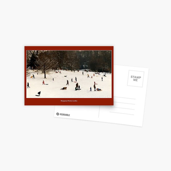 A snowy morning on Hampstead Heath Postcard