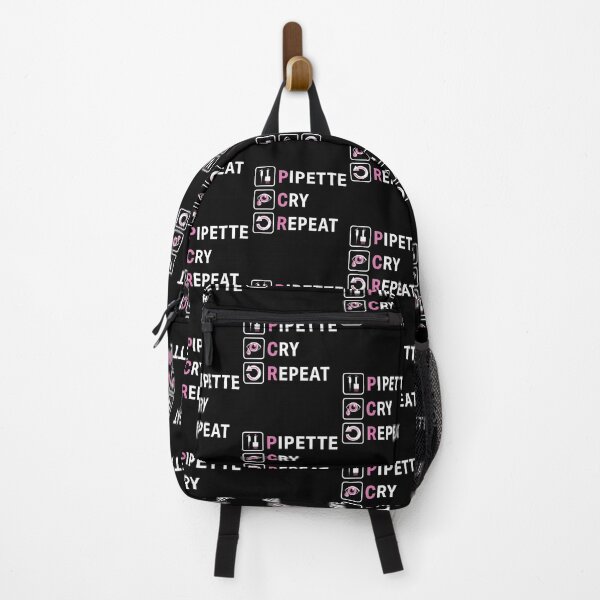 Item preview, PCR Pipette Cry Repeat Funny Pink Version Design for DNA Biotechnology Lab Scientists designed and sold by Zit-Zat-Zot.